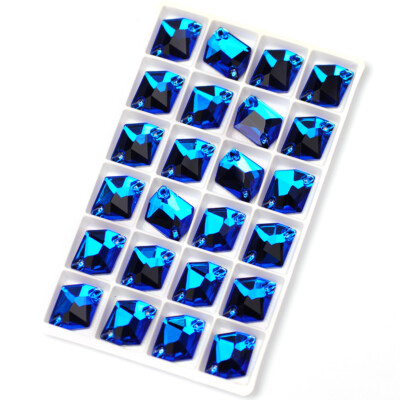 Capri Blue Cosmic Sew On Flatback Stones And Crystals Strass For Evening Dresses