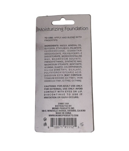 Candy Moyo Moisturizing Foundation Light 1 - 1.0 fl oz - Picture 2 of 2