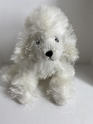 Ganz Webkinz WHITE POODLE Plush Puppy Dog Stuffed Animal NO CODE 7