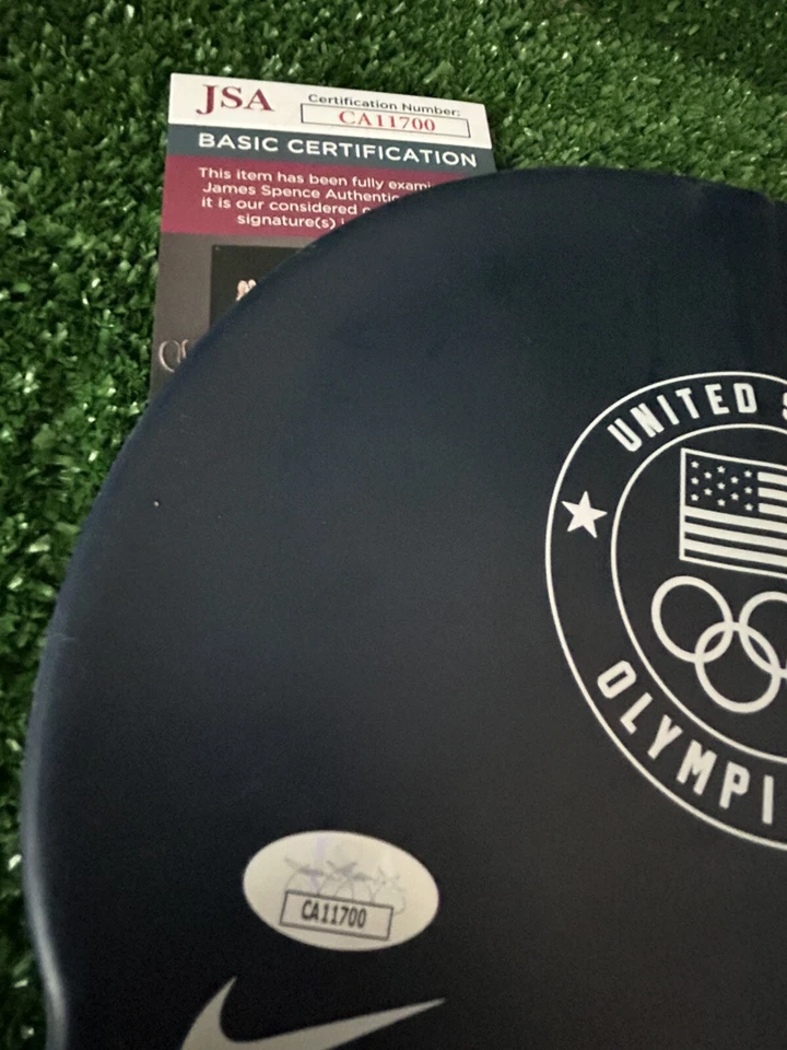 Katie Ledecky Signed Swim Cap USA OLYMPIC GOLD MEDALIST JSA COA - Image 3 of 3