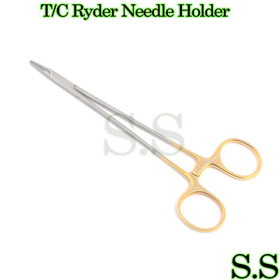 T/C RYDER Needle Holder Surgical Dental Instrument 7''