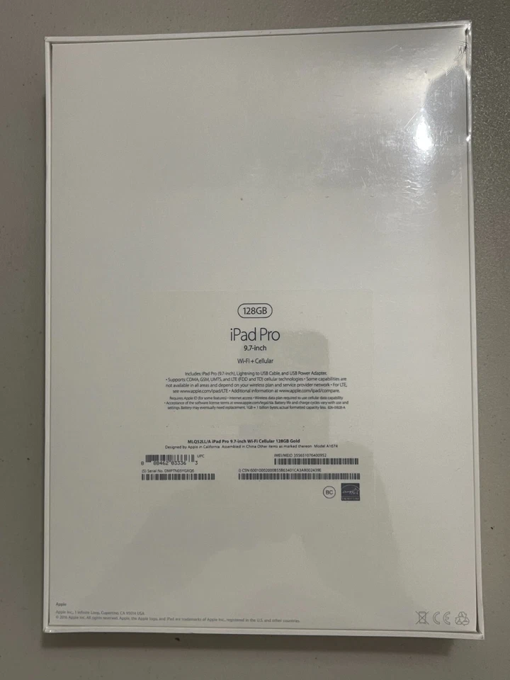 Apple iPad Pro 1st Gen 128GB Wi-Fi + 4G GSM Cellular Unlocked 9.7" MLQ52LLA Gold - Image 4 of 4
