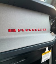 2021-2026 Ford Bronco Glovebox Letter Inserts - Official Licensed Product