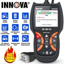 INNOVA 6030P OBD2 Scanner Code Reader Engine ABS Battery Check Diagnostic Tool