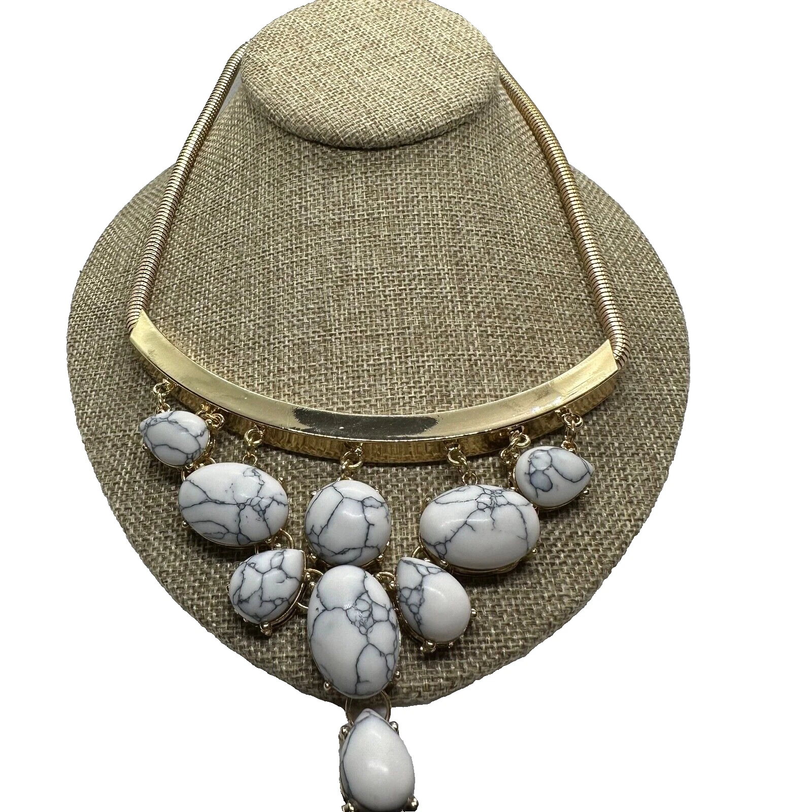 VETEMENTS Collana Choker G by Gennaro G Tone Statement Stile Marmo Nuova