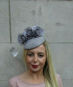 grey ascot hat