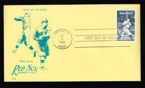 1983 BABE RUTH 1st Day Stamp Envelope Cache Lot of 200 Unused w/duplicates - Picture 10 of 23