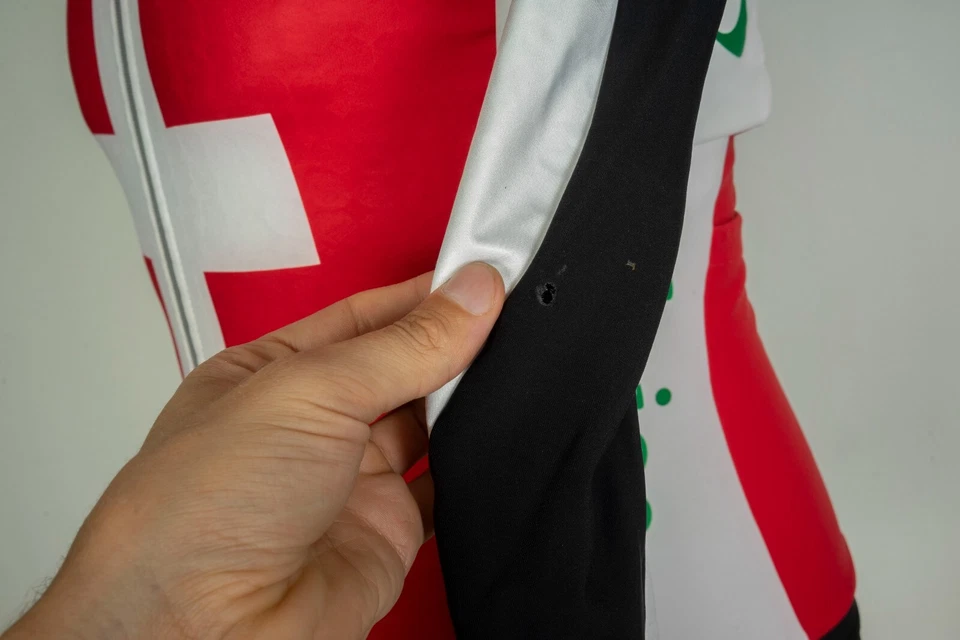 Assos Cycling Racing Red/ White/Green Jersey Longsleeve Men's Jacket Size S - Image 4 of 4