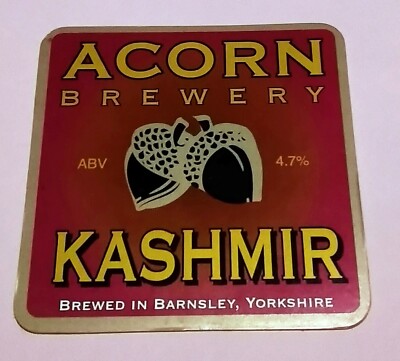 ACORN BRAUEREI KASCHMIR ALE BIERPUMPE GRIFF CLIP ABZEICHEN 4,7 % ABV LED ZEPPELIN ZEP