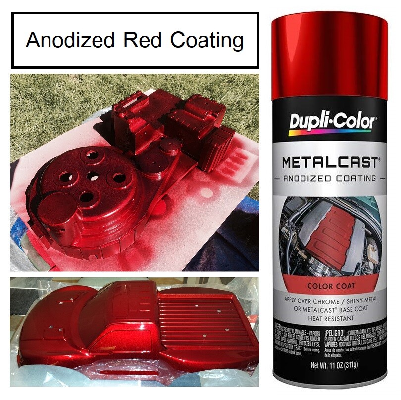 2Pk Red Anodized Coating Caliper Brake Rotor Paint High Heat