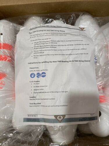 Amflite II Qubica AMF Bowling Pins Standard Glow Full Set Of 10 Brand New In Box - Picture 7 of 7