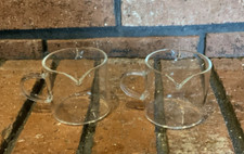 Shot Glasses Clear Expresso Parts Double Spout Milk Cup 2 Pack