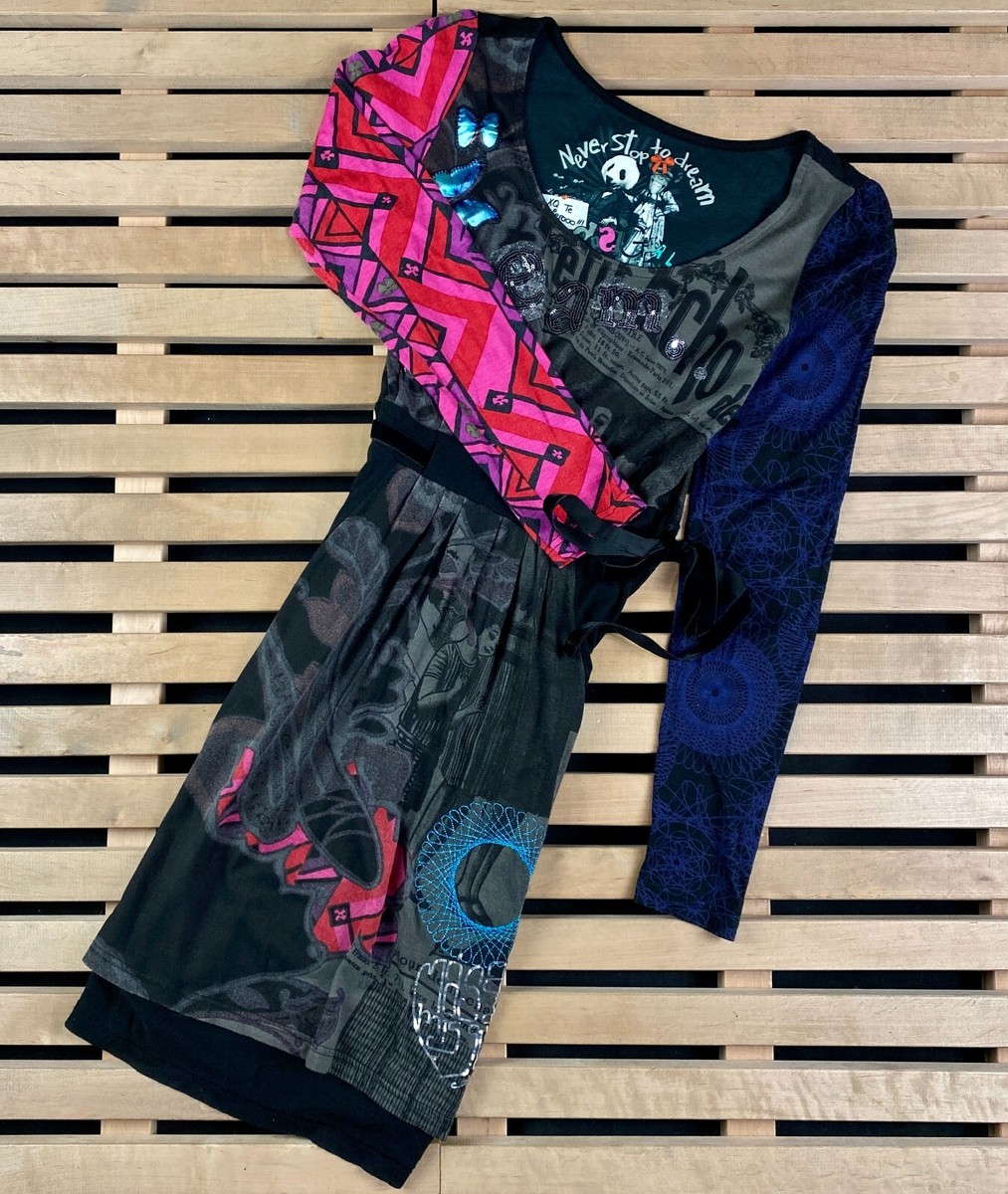Women's Dress Long Sleeve Desigual Size L Printed | eBay