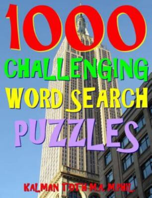 1000 Challenging Word Search Puzzles : Fun Way to Improve Your IQ, Paperback ...