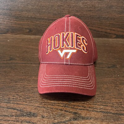 Captivating Headwear Virginia Tech Hokies Baseball Cap Mans OS Maroon Strapback