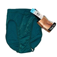 Vanity Fair Vintage NWT Bodysleekers Emerald Green High-Rise Panty sz 5