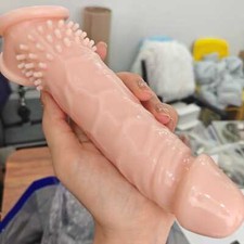 THICK Penis-Extender-Male-Extension-Sleeve-Realistic-Penis-Sheath-Girth-Enhancer