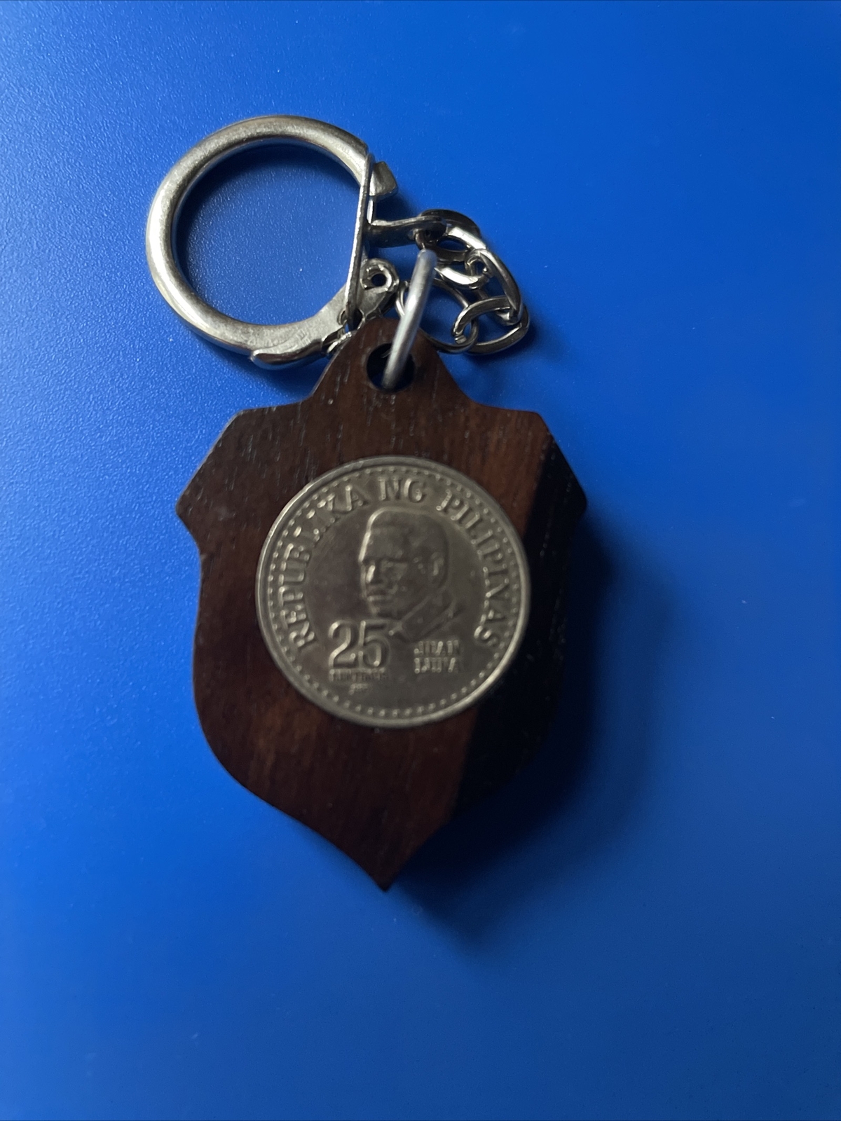 Republika NG Philipinas. Juan Luna. 25 sen timos. BSP coin key chain