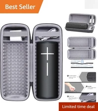 Stylish Waterproof Case for Ultimate Ears MEGABOOM 4 & 3 - Durable Black Shell