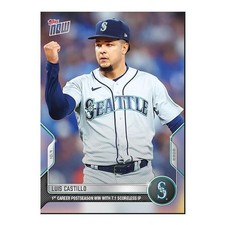 Luis Castillo - 2022 MLB Topps Now Card 1040 - Print Run: 569 Seattle Mariners