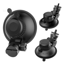 Dash Cam Mount, Suction Cup Mount,Windshield and 1/4" 1/8" compatible, Black