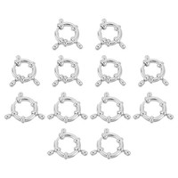 Federverschluss, 12X 12/14 Mm Federringverschluss Zur Schmuckherstellung Silber