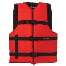 Absolute Outdoor 103000-100-005-12 Onyx Nylon General Purpose Life Jacket -