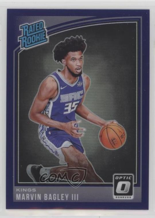 2018 Panini Donruss Optic Rated Rookie Purple Prizm Marvin Bagley III #168 1gg4