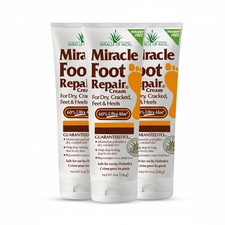 Miracle Foot Repair Cream 8 Oz / 3-Pack Repairs Dry Cracked Heels and Feet, 60