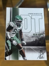 Leonard Taylor III Topps 2024-25 Signature Class #163 New York Jets Rookie