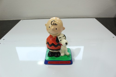 #ad #ad Peanuts Charlie Brown amp; Snoopy Figurine Plaster Happiness Is Having Someone .. $25.46