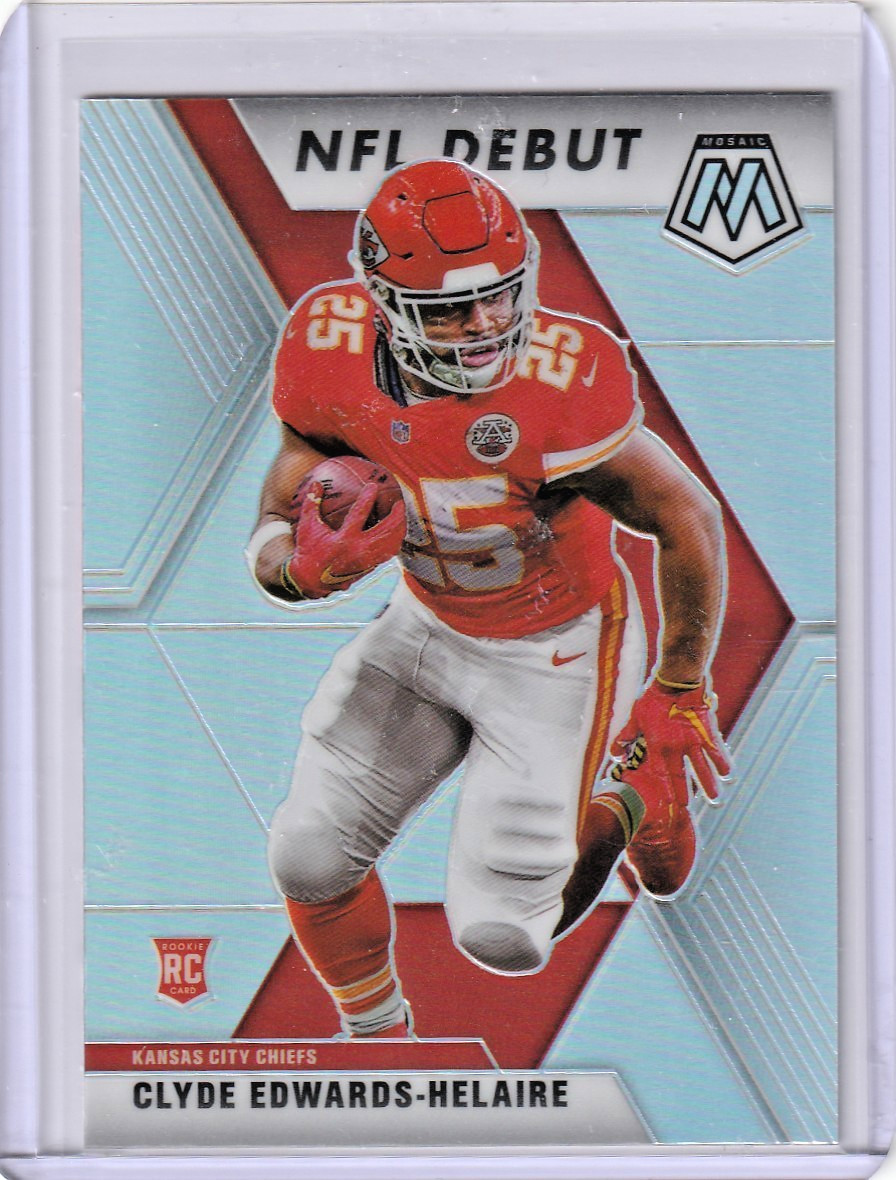 2020 Panini Mosaic Silver Prizm Clyde Edwards-Helaire RC #266