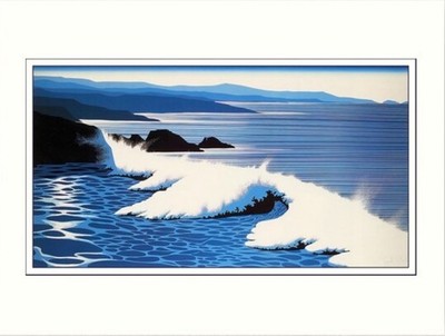 Eyvind Earle The Wave Druck ungerahmt USA