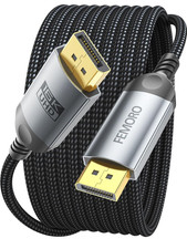 Display Port Cable 10 Ft, 80Gbps Displayport 2.1 8K 120Hz 4K 240Hz 2K 360Hz