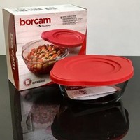 Casserolle Borcam-Set Backform Glas Auflaufform Glasauflaufform Mit Deckel