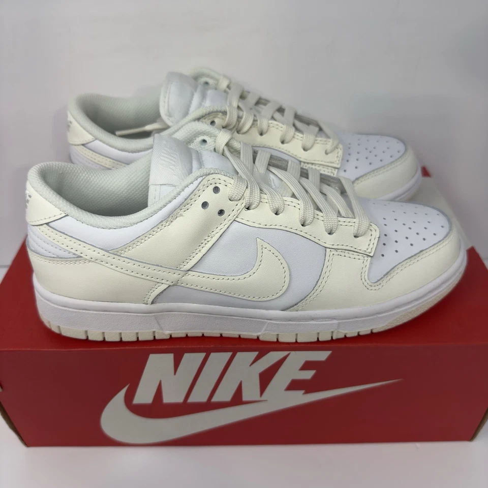 Nike Dunk Low White Sail Coconut Milk (DD1503-121) 9W para mujer/7,5 para hombre - ¡NUEVO! Foto 2 de 4