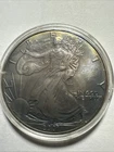 Monster toned Blue/purple 2001 Silver American Eagle 1 ounce of .999 Fine Silver