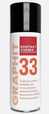 Graphit 33 Conductive Coating, 200ml Spray - 76009 graphite black