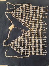 Natasha Rhinestone Body Chain Bra