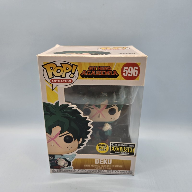DEKU • Funko Pop #596 My Hero Academia Anime Exclusive Glow In Dark Vaulted NEW