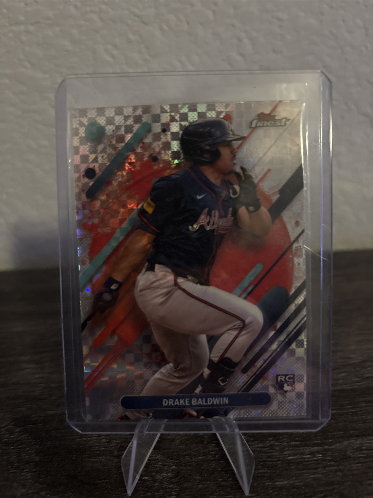 2025 Topps Finest Drake Baldwin Rare X-Fractor #287 RC Atlanta Braves- ROY!
