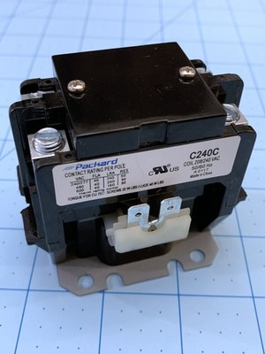 Packard C240C Definite Purpose Contactor   40A 2 Pole 208/240V Coil HVAC Relay