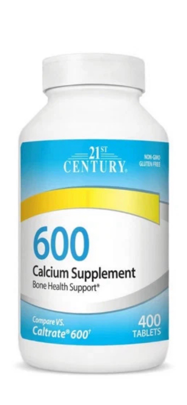Calcium Supplement 600 mg 400 Tabs By 21st Century