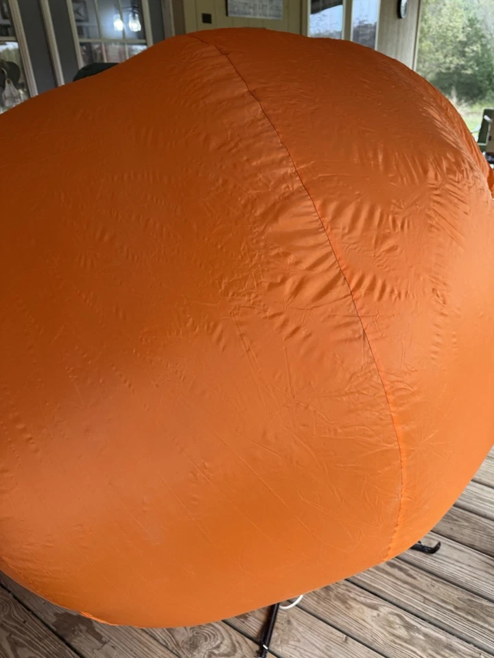 Giant 6 Foot Gemmy Halloween Inflatable Pumpkin Jack O Lantern Lights Up 2001 - Image 4 of 4
