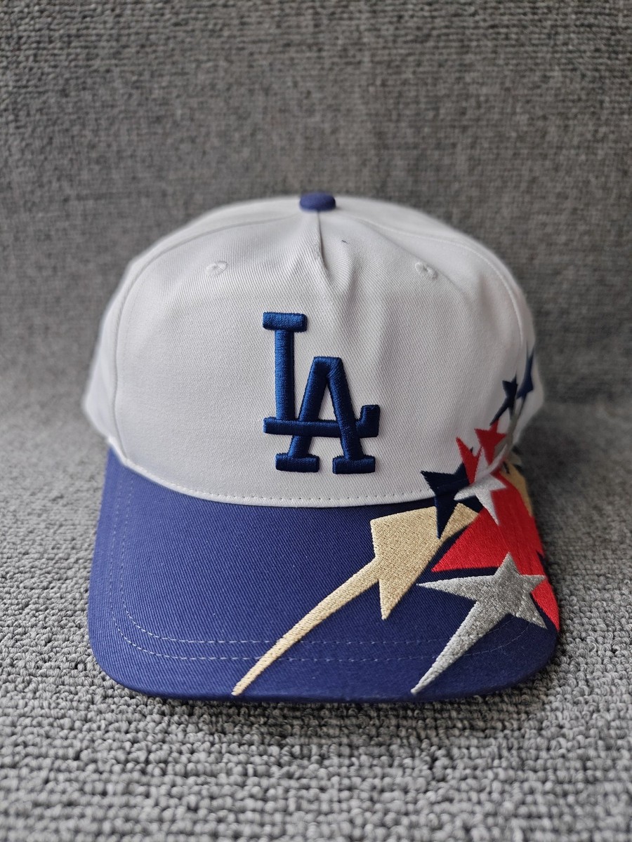 Mitchell & Ness LA Dodgers Shooting Stars White Blue Snapback Hat New W4500
