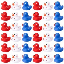 36 Pcs Patriotic Rubber Ducks, 4th of July Rubber Duck,2 Inch Red White Blue ...