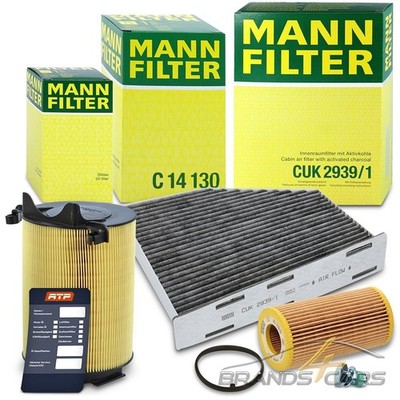 MANN INSPEKTIONSPAKET FÜR AUDI A3 SEAT SKODA VW EOS GOLF 5 PASSAT TOURAN 2.0 FSI