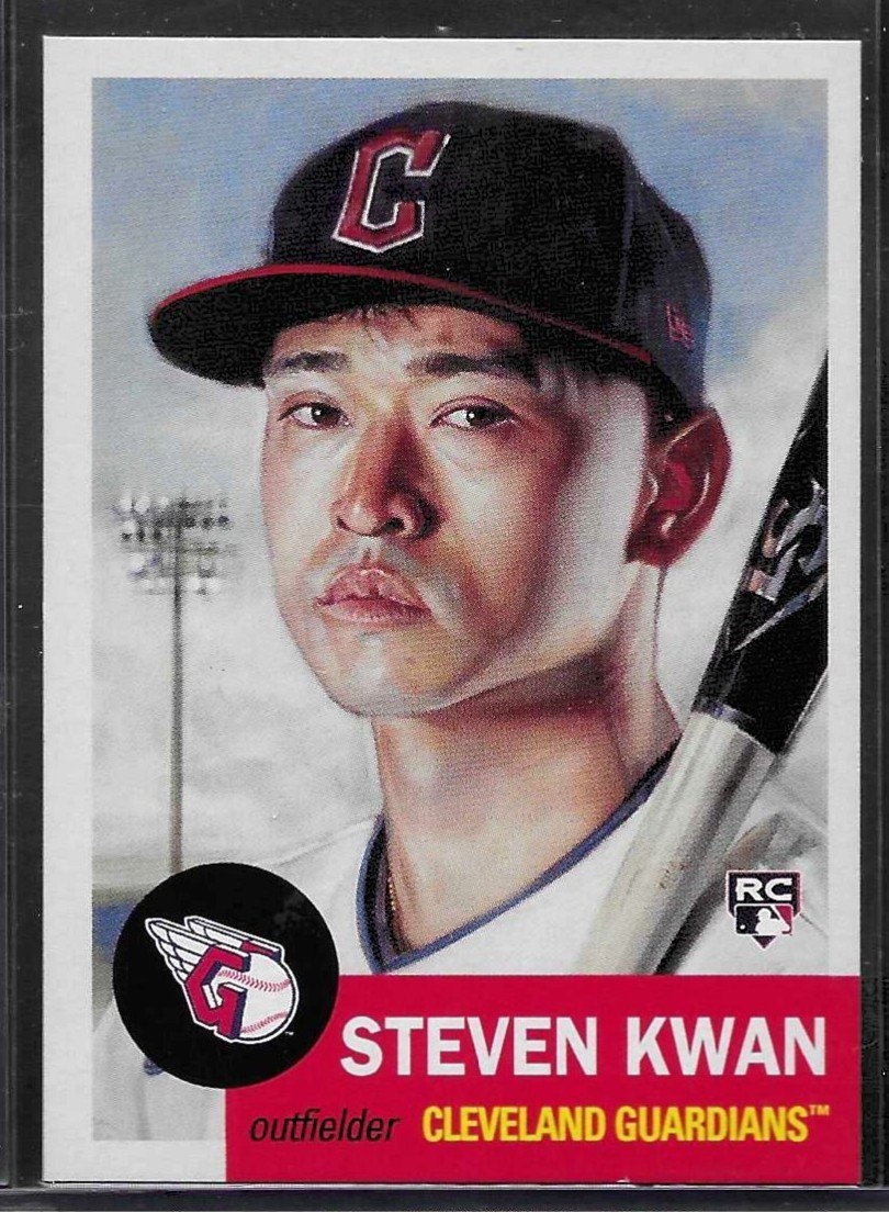 2022 TOPPS LIVING SET # 518 STEVEN KWAN Rookie RC Cleveland Guardians 3,193 PR a