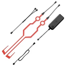 Motorcycle Helmet Light Strip Night Riding LED Light Flashing Signal Sticker 