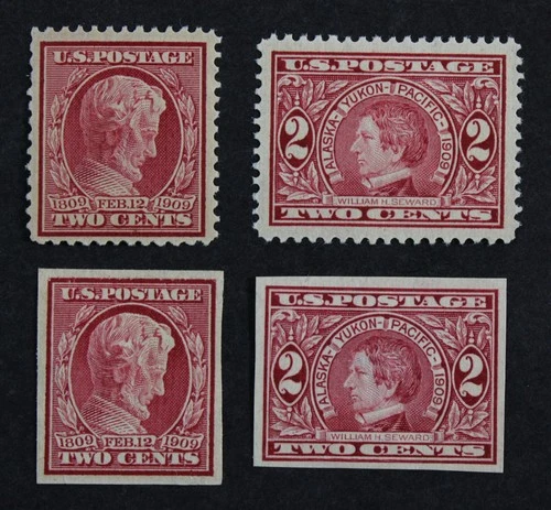 CKStamps: US Stamps Collection Scott#367 368 370 Mint H OG #371 Unused NG Thin